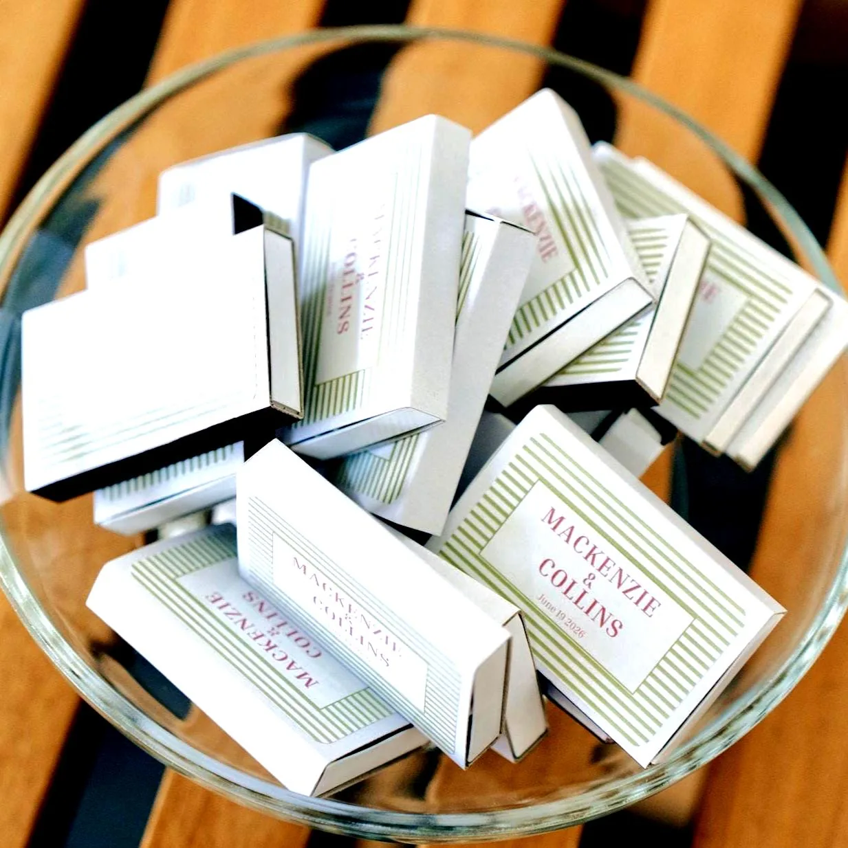 Custom Wedding Matchboxes