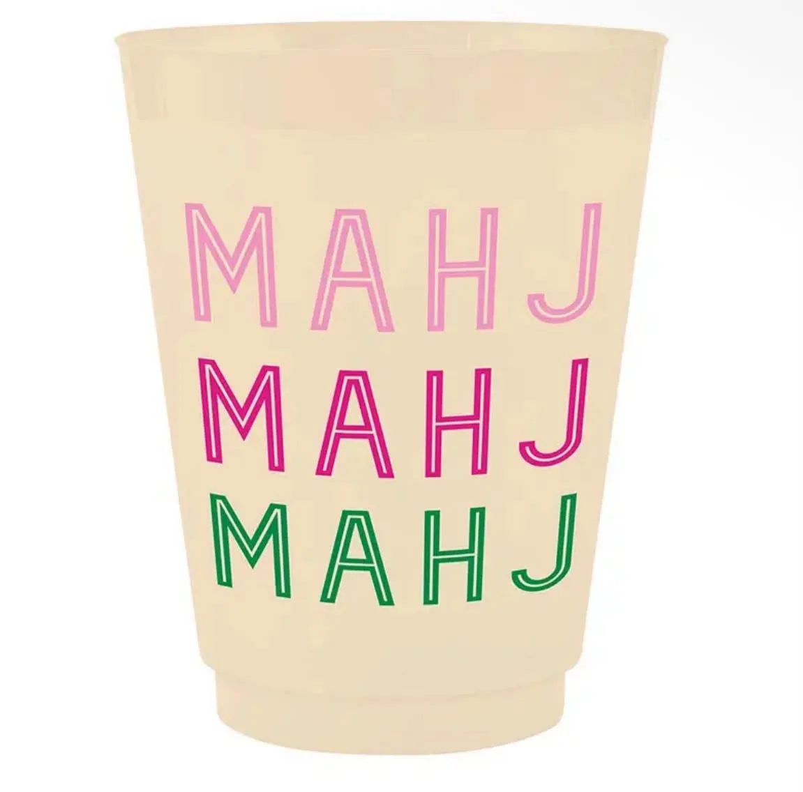 MAHJ Frosted Party Cups
