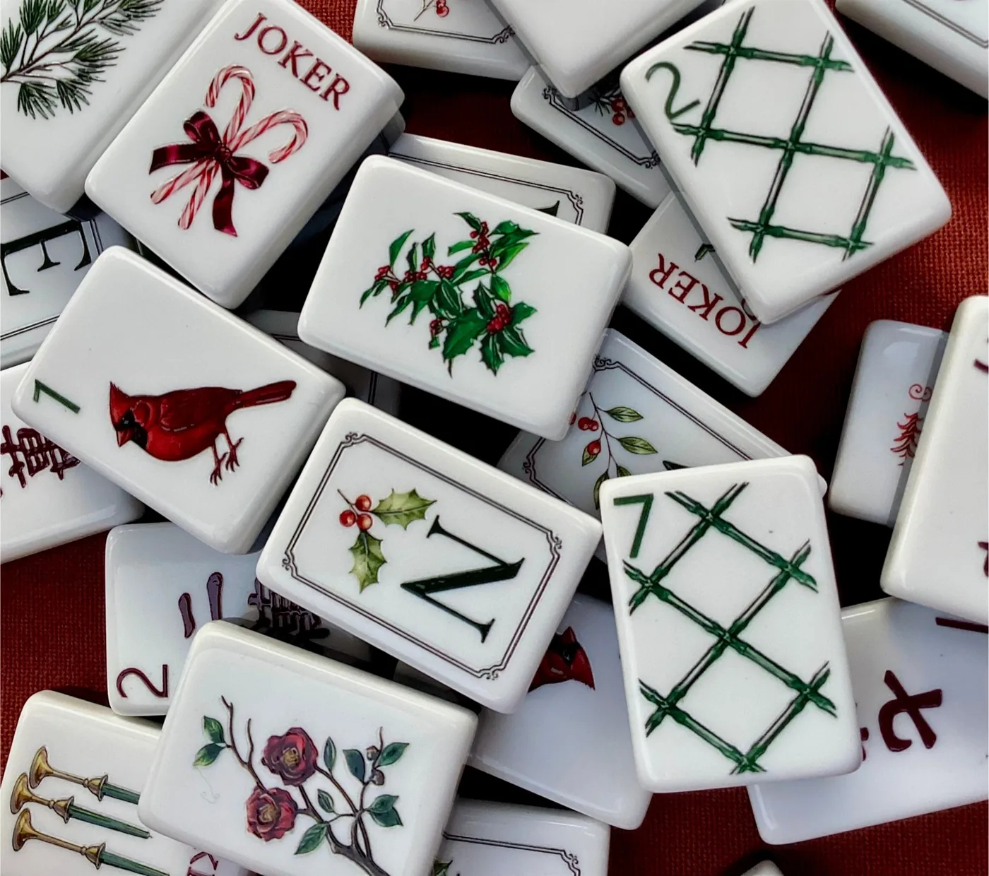 Mary Mahjong Christmas Tile Set